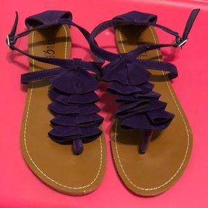 PURPLE SANDALS